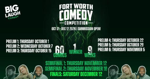 Fort Worth Comedy Competition - Preliminary Round ONE