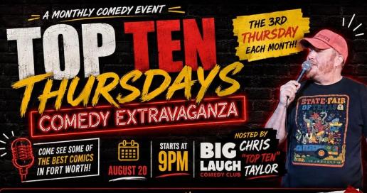 Top Ten Thursdays: Comedy Extravaganza