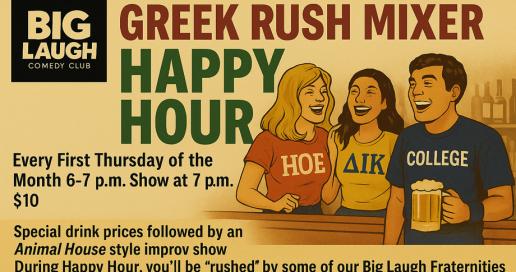Greek Rush Mixer: An Interactive Improv Comedy Show